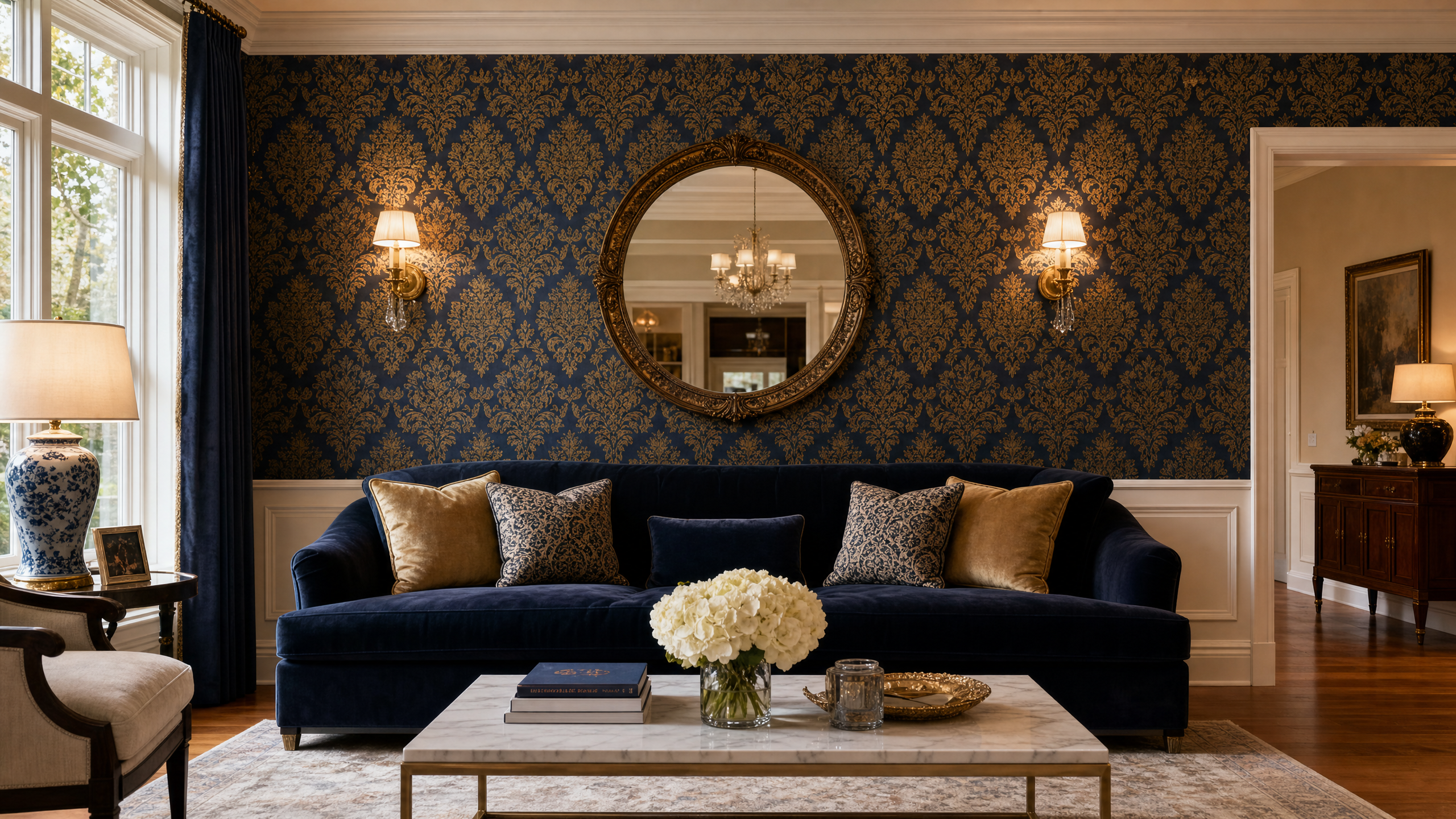 After wallpaper installation