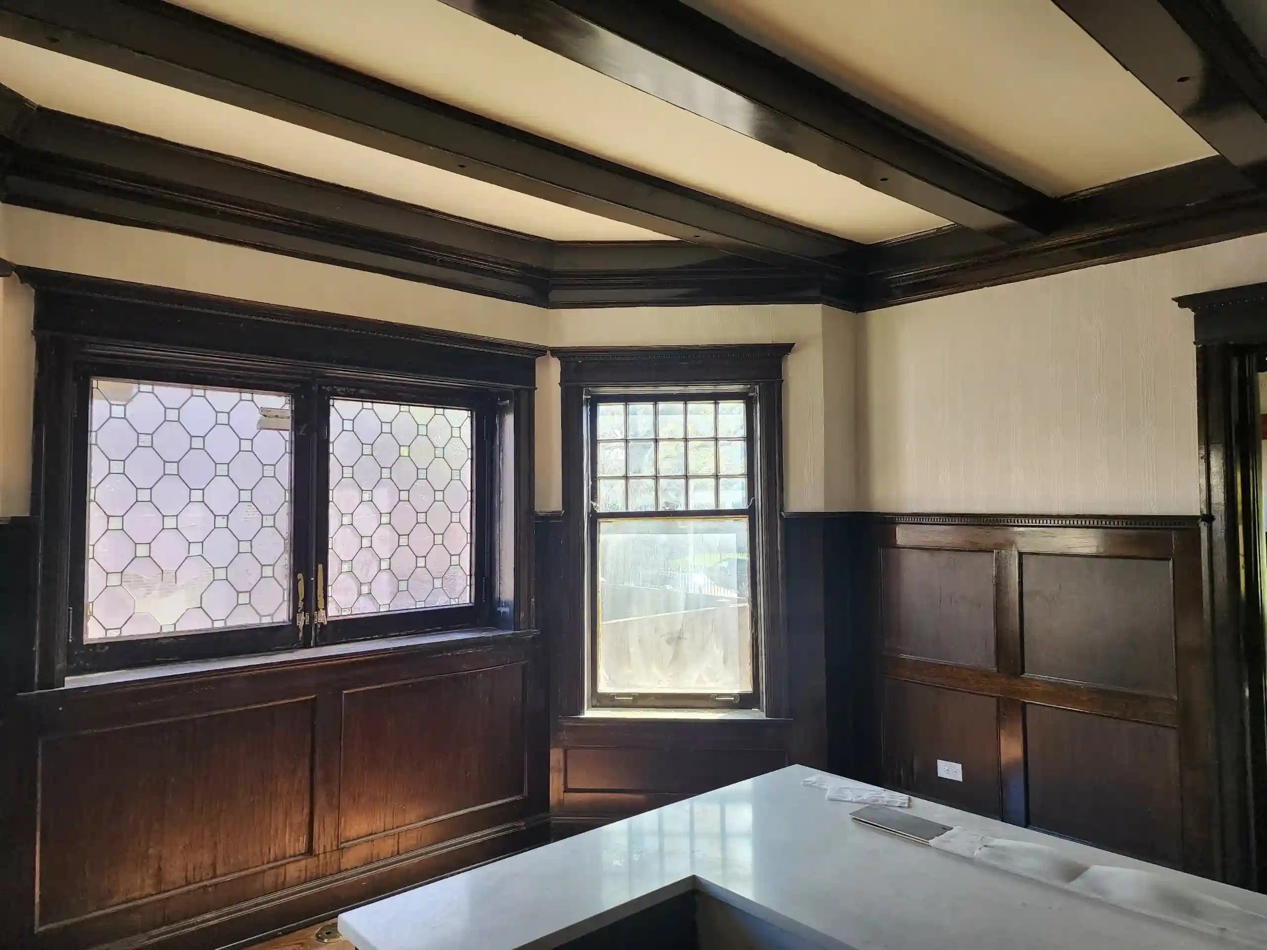 Historic home wallpaper restoration