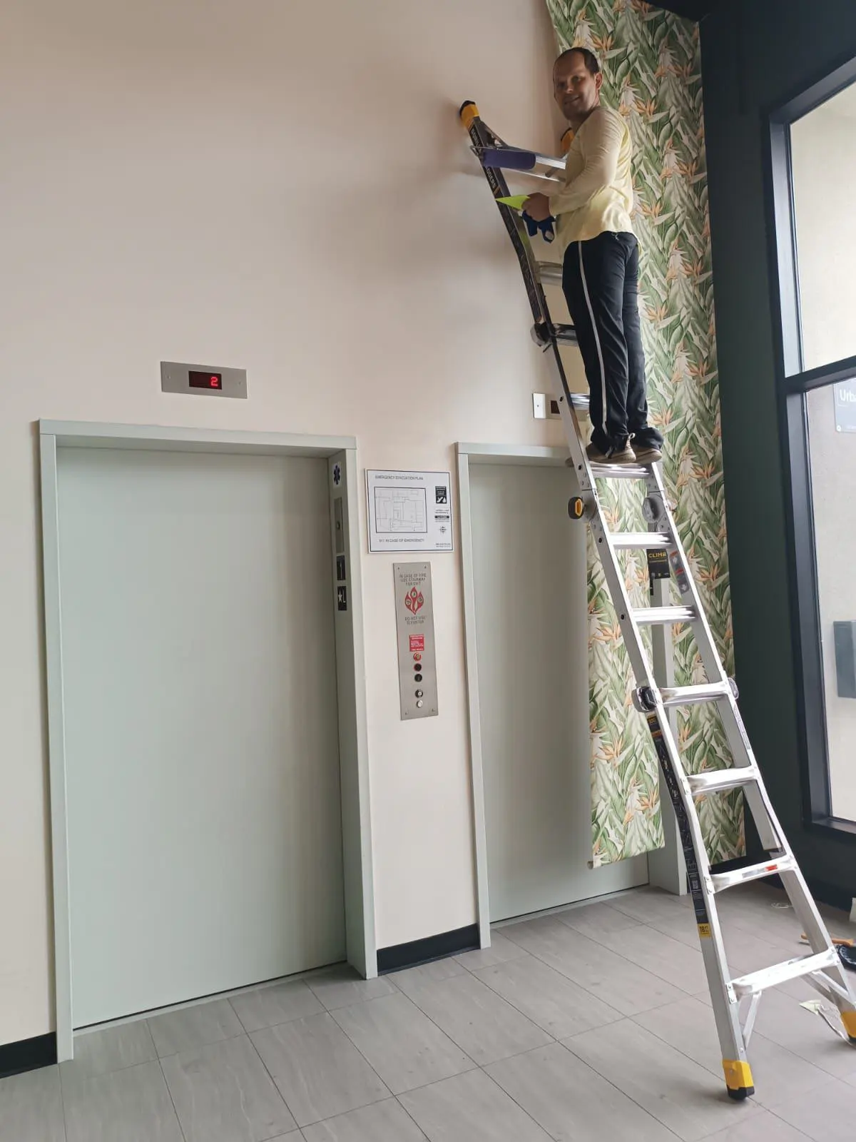 Gordon's Wallpaper Installation team at work