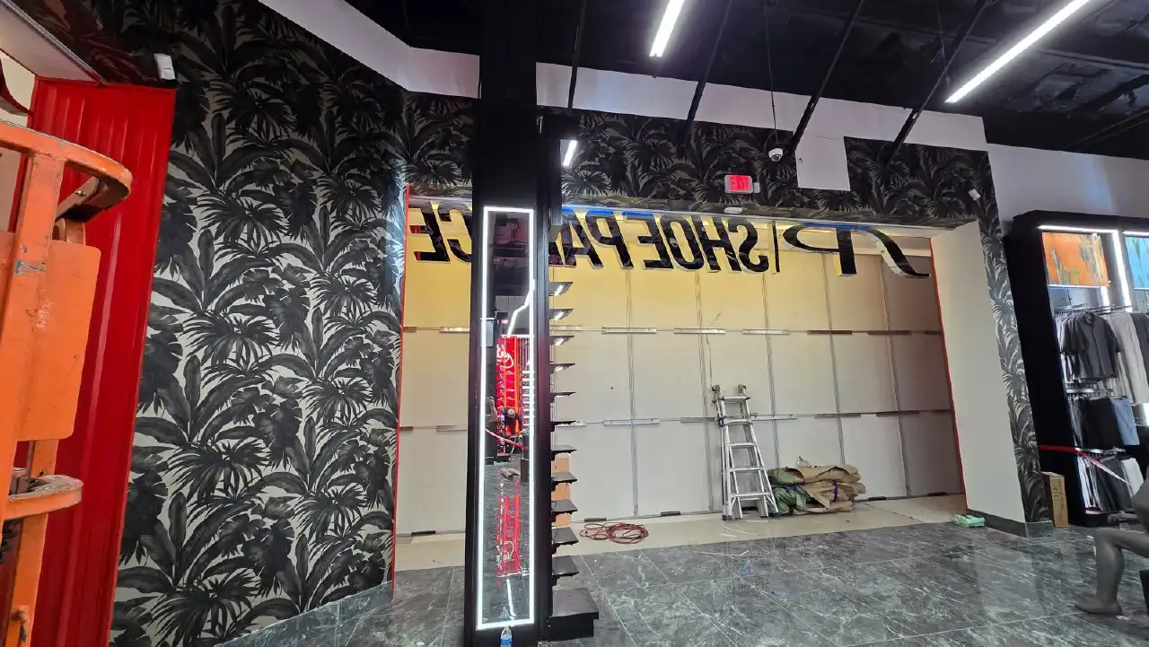 Commercial wallcovering installation