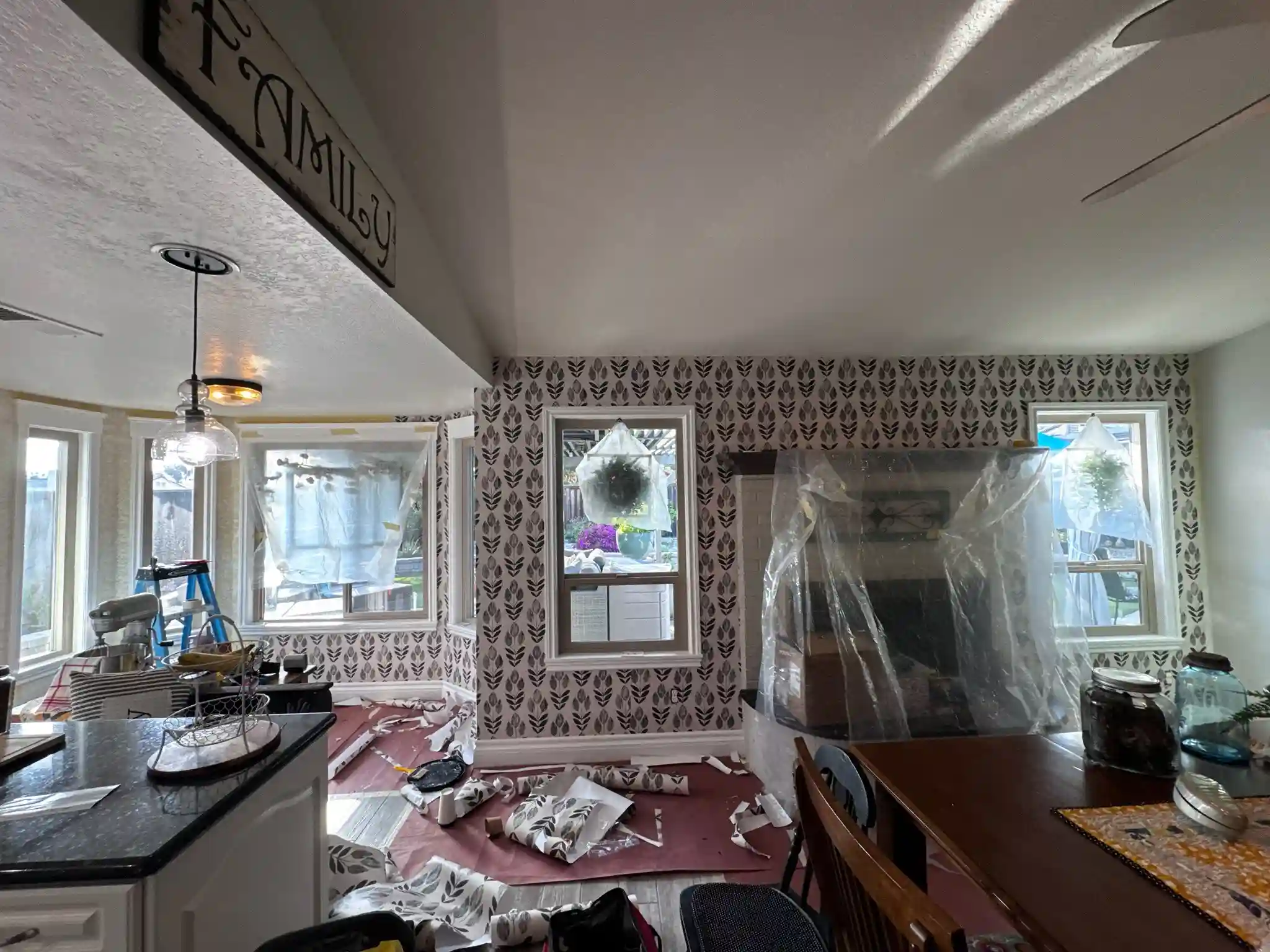 Professional wallpaper removal process